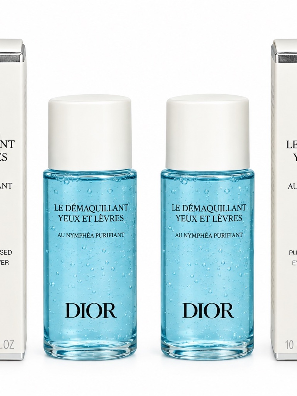 Dior Eye & Lip Makeup Remover Duo — White and Blue Accents